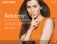 Tablet Screenshot of belotero.de