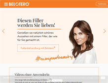 Tablet Screenshot of men.belotero.de